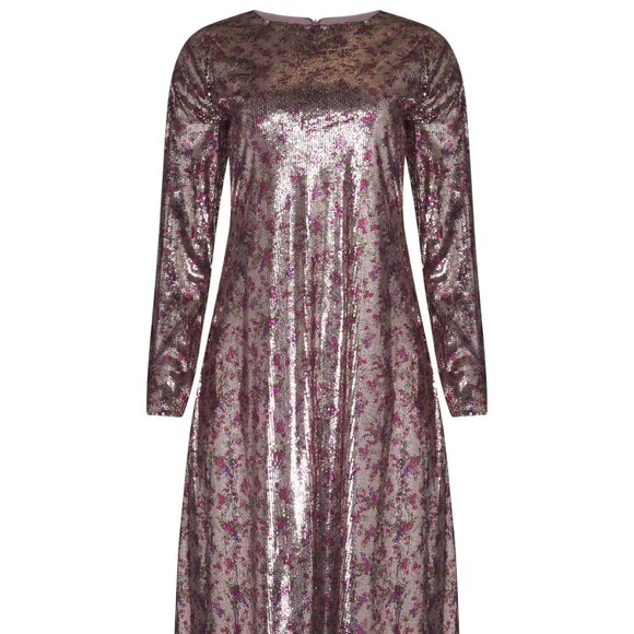 Sister Jane Metallic Pink Maxi Dress - Picture 3 of 3